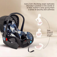 Mee Mee Little Explorer 4-in-1 Baby Car Seat & Carry Cot | Model Name: Little Explorer | Convertible Car Seat, Rocking Chair & Feeding Seat | 0–15 Months (Up to 13 kg)