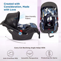Mee Mee Little Explorer 4-in-1 Baby Car Seat & Carry Cot | Model Name: Little Explorer | Convertible Car Seat, Rocking Chair & Feeding Seat | 0–15 Months (Up to 13 kg)