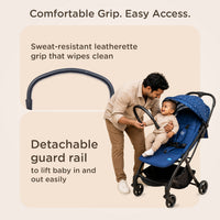 Mee Mee Auto Glide Baby Stroller with One-Button Auto Fold, Anti-Tip C-Arc Frame & Shock Absorption | Compact Travel Pram with 5-Point Harness, Recline Seat, UV Canopy, Storage Basket (0–3 Years)