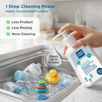 Mee Mee Liquid Cleanser 300 ml | Anti-Bacterial Formula Kills 99.9% Germs | For Bottles, Nipples, Accessories, Toys, Fruits & Vegetables | Alcohol-Free, Dermatologically Tested