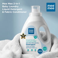 Mee Mee Baby Liquid Detergent 1.5 L | pH Balanced, Free from Harsh Chemicals, Safe for Mother’s Hands & Baby’s Skin | Anti-Bacterial, Removes Stains & Odor with One Drop, Hypoallergenic | Mild Scent