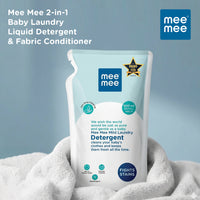 Mee Mee Baby Liquid Detergent 500 ml | Ph balanced, Free from Harsh Chemicals, Safe for mother's hands & baby's skin | Anti-Bacterial, Removes Stains & Odor with One Drop, Hypoallergenic