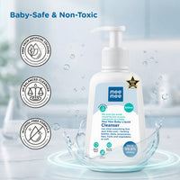 Mee Mee Baby Liquid Cleanser 500 ml, Anti-Bacterial Kills 99.9% Germs | for Bottles, Nipples, Accessories, Toys, Fruits & Vegetables | No Alcohol, Dermatologically Tested