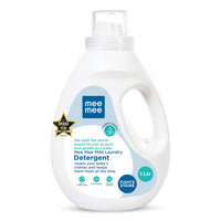 Mee Mee Baby Liquid Detergent 1 L | pH Balanced, Free from Harsh Chemicals, Safe for Mother’s Hands & Baby’s Skin | Anti-Bacterial, Removes Stains & Odor with One Drop, Hypoallergenic