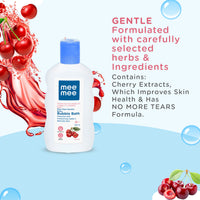 Mee Mee Baby Body Wash | Pk of 1(100ml) With Cherry & Fruit Extracts | Tear-Free Formula | Moisturizes and Soothes Skin | Natural Head to Toe Baby Mild Bubble Bath Dermatologically Tested