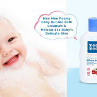 Mee Mee Baby Body Wash | Pk of 1(100ml) With Cherry & Fruit Extracts | Tear-Free Formula | Moisturizes and Soothes Skin | Natural Head to Toe Baby Mild Bubble Bath Dermatologically Tested