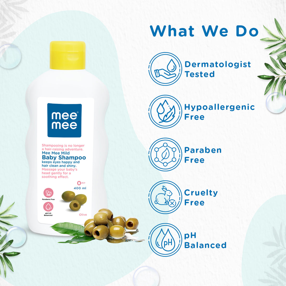 Mee Mee Mild Baby Shampoo with Fruit Extracts (400 ml)