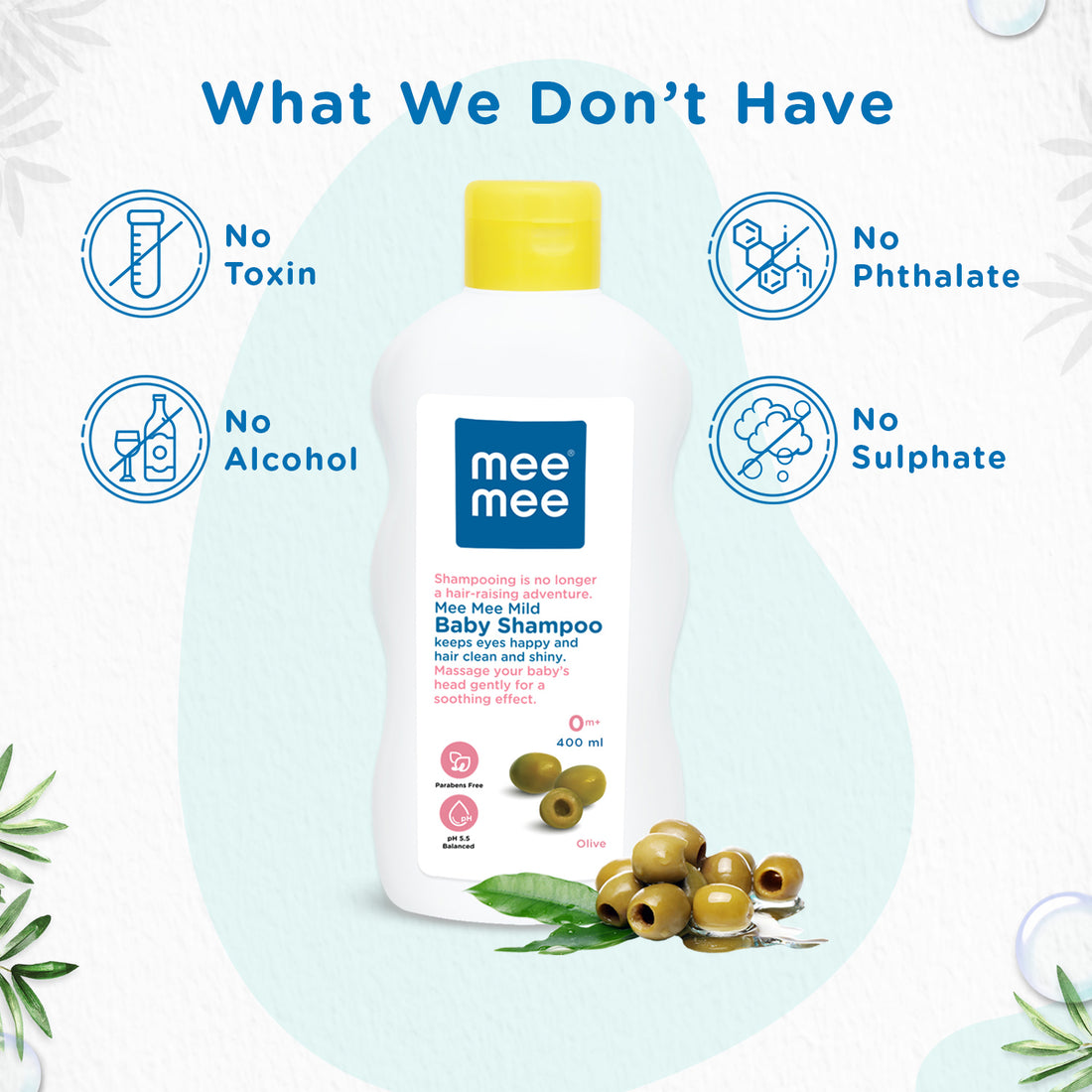 Mee Mee Mild Baby Shampoo with Fruit Extracts (400 ml)