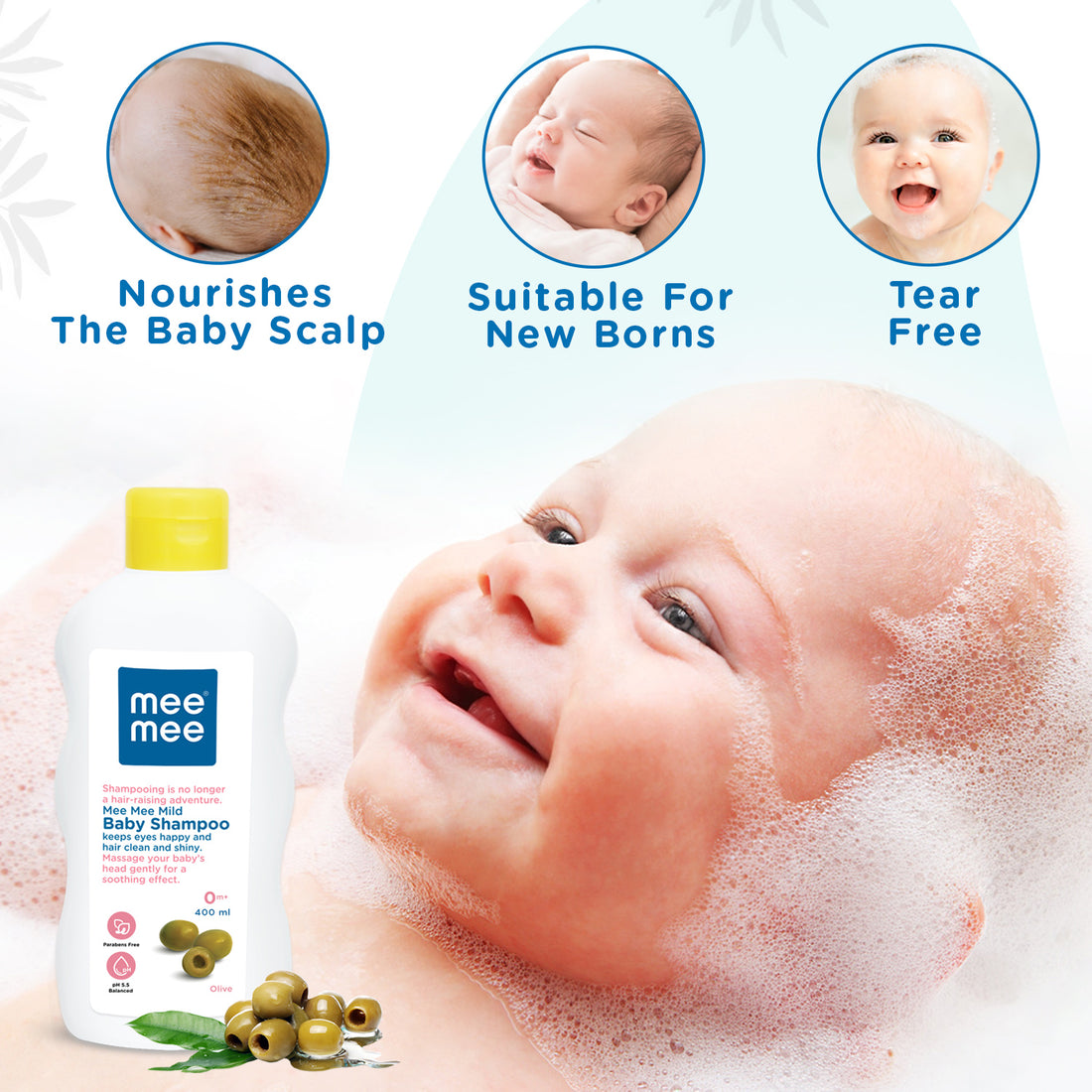Mee Mee Mild Baby Shampoo with Fruit Extracts (400 ml)