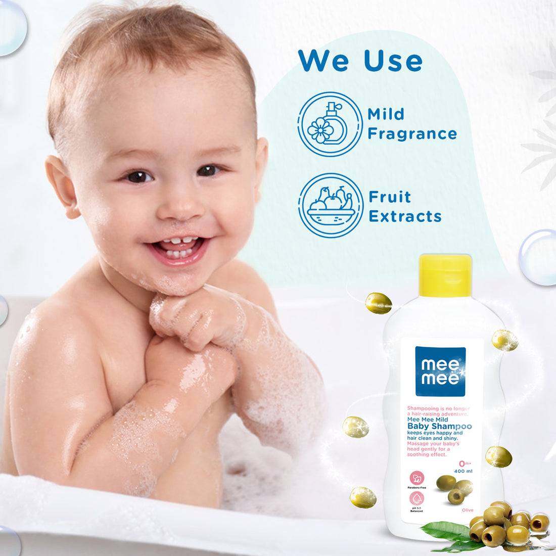 Mee Mee Mild Baby Shampoo with Fruit Extracts (400 ml)