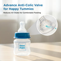 Mee Mee Baby Feeding Bottle with Anti-Colic Valve & Breast-Like Silicone Teat | BPA-Free, 100% Virgin PP | Easy Flow, Leak-Proof | Odourless, Easy to Clean | Newborn & Infants