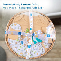 Mee Mee New Born Basket Baby Gift Set | Soft Cotton Clothing Essentials for Infants/Baby Girls, Boys | Baby Shower Clothing Hamper | 8 Pieces