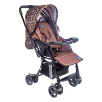Mee Mee Baby Pram Baby Stroller Easy to Push,Locking Wheels,One Hand Folding,for 0 to 3 Years Baby3 Recline Position Stroller (Brown)