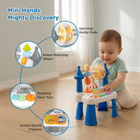 Mee Mee Mind Station Activity Table for Babies 6M+ | Musical Learning Table with Light-Up Piano Keys