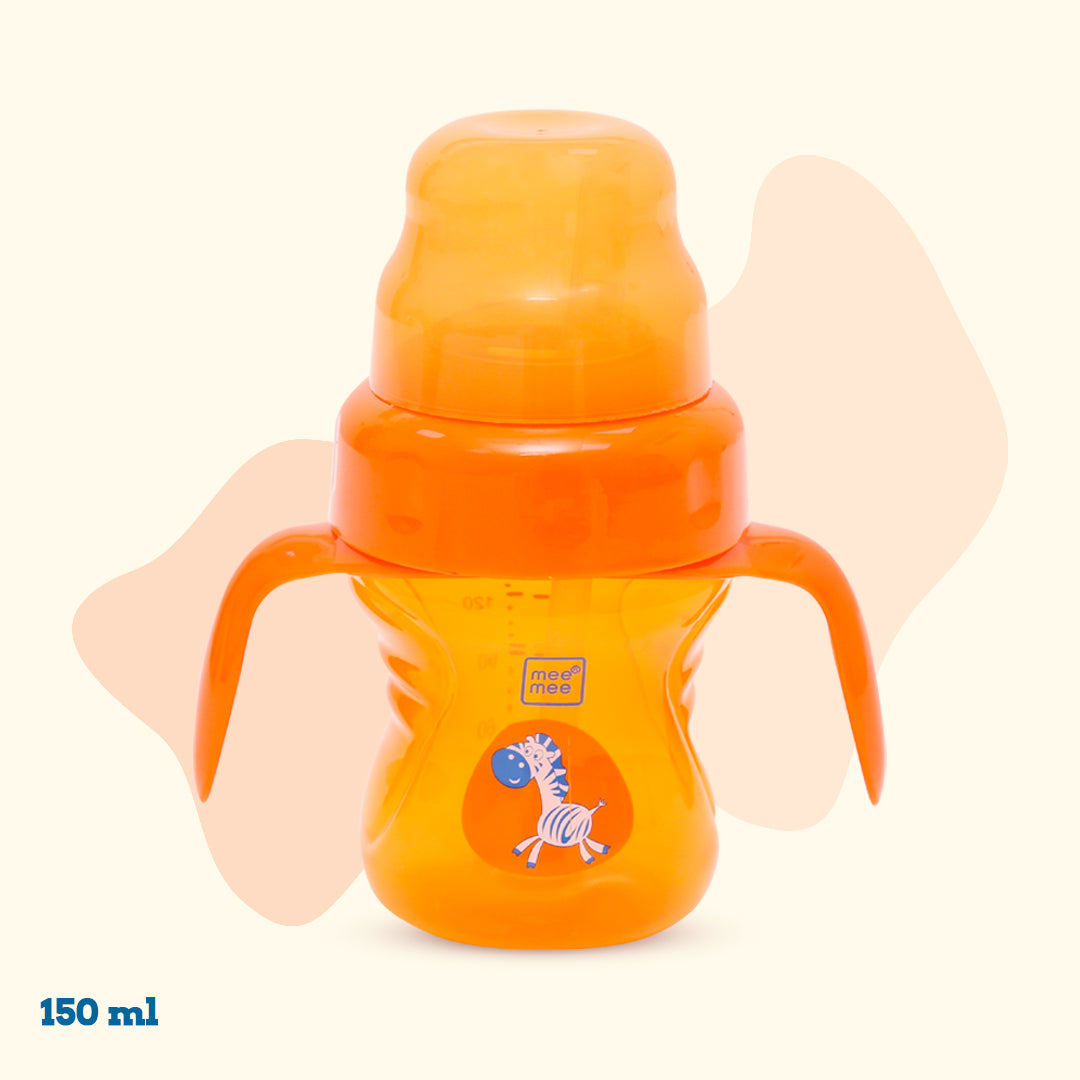 Mee Mee 2 in 1 Spout & Straw Sipper Cup (150 ml) | Anti-Spill Sippy Cup with Soft Silicone Spout & Straw