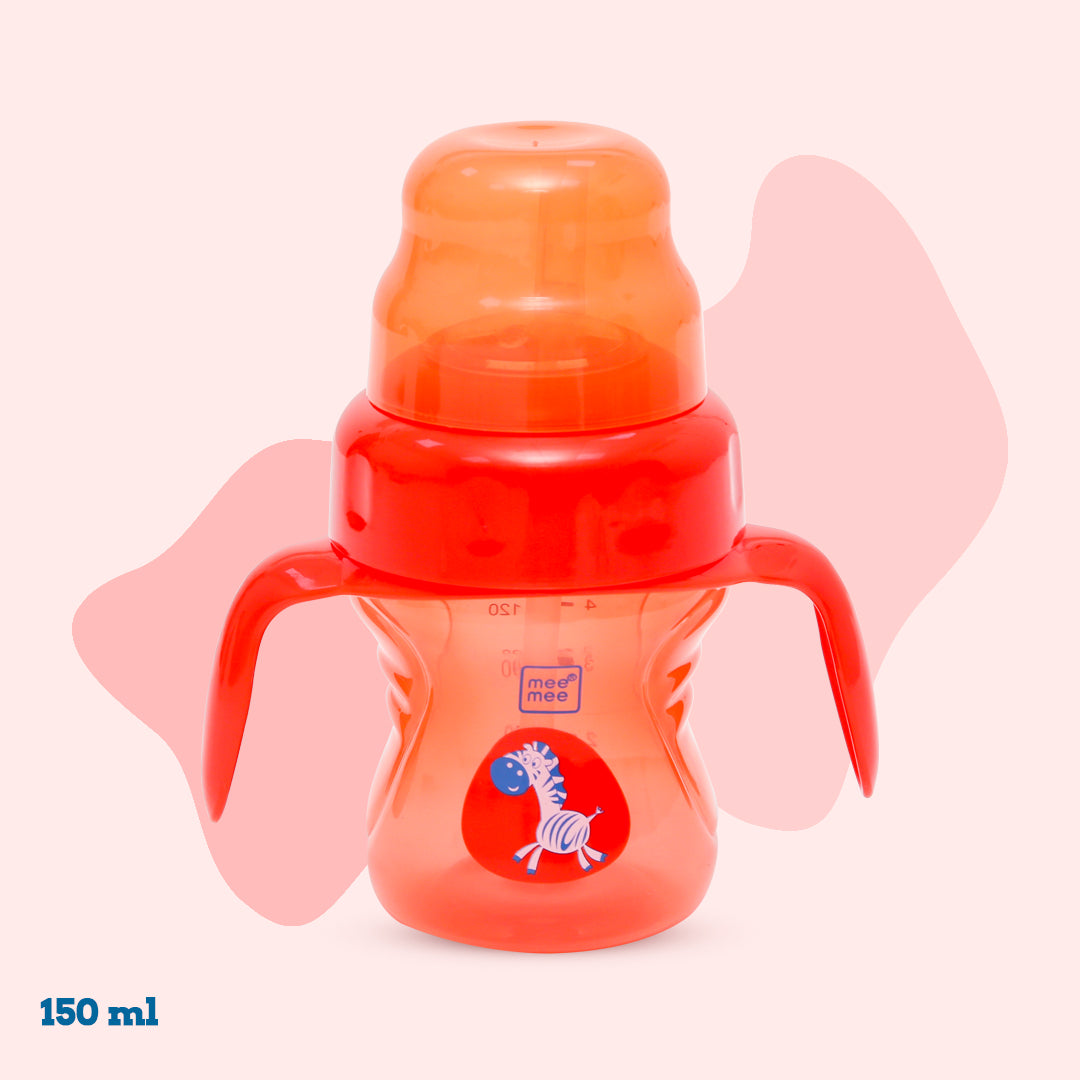 Mee Mee 2 in 1 Spout & Straw Sipper Cup (150 ml) | Anti-Spill Sippy Cup with Soft Silicone Spout & Straw