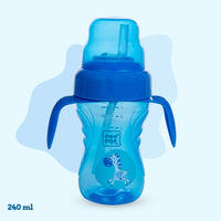 Mee Mee 2 in 1 Spout & Straw Sipper Cup (240 ml) | Anti-Spill Sippy Cup with Soft Silicone Spout & Straw