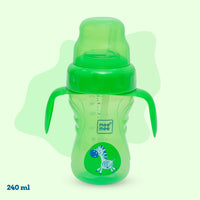 Mee Mee 2 in 1 Spout & Straw Sipper Cup (240 ml) | Anti-Spill Sippy Cup with Soft Silicone Spout & Straw