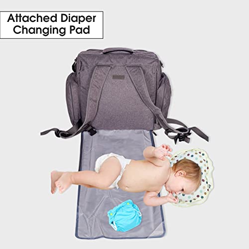 Mee Mee - Diaper Backpack with Attached Diaper Changing Pad