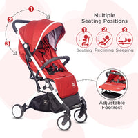 Mee Mee Premium Portable Baby Stroller Pram with Compact Tri-Folding Trolley