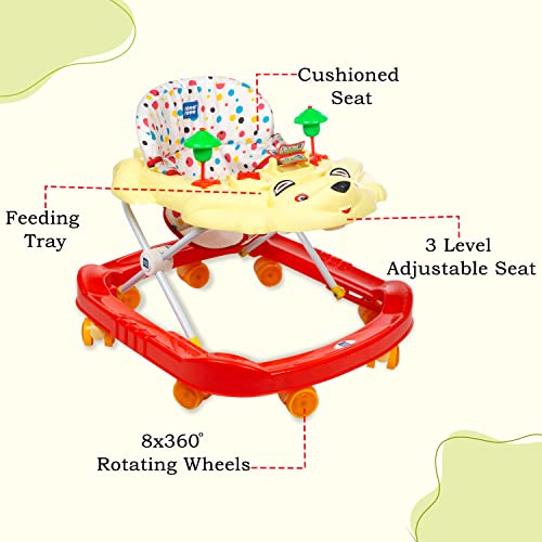 Mee Mee Simple Step Baby Walker with Musical Activity Tray & Attractive Design