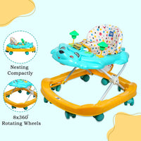 Mee Mee Simple Step Baby Walker with Musical Activity Tray & Attractive Design