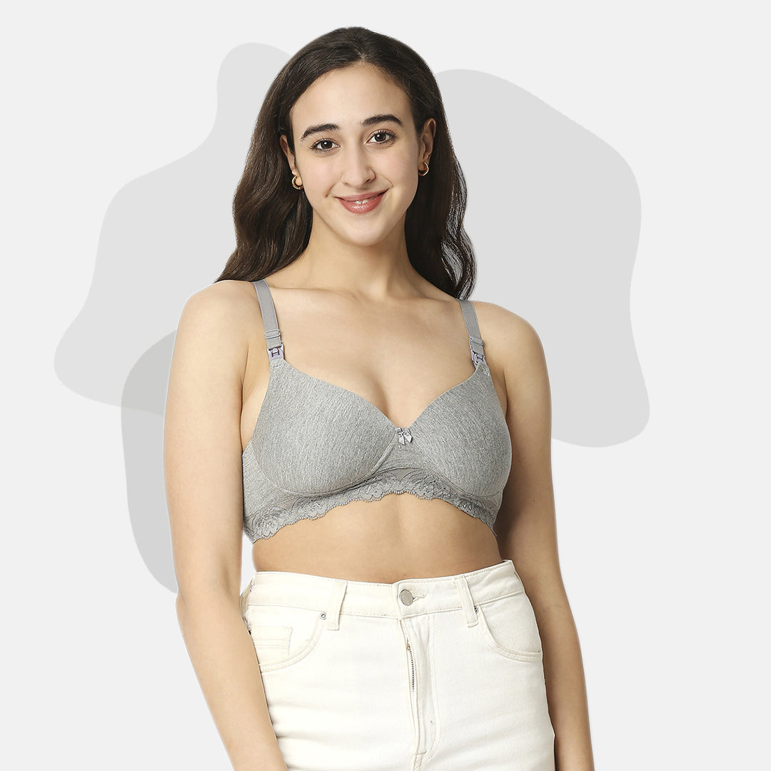 Daisy - Full Soft Net Stretchable Non-Wired Bra