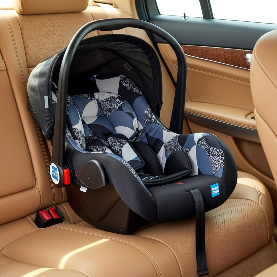 Mee Mee Little Explorer 4-in-1 Baby Car Seat & Carry Cot | Model Name: Little Explorer | Convertible Car Seat, Rocking Chair & Feeding Seat | 0–15 Months (Up to 13 kg)