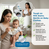 Mee Mee Baby Liquid Detergent 1.5 L | pH Balanced, Free from Harsh Chemicals, Safe for Mother’s Hands & Baby’s Skin | Anti-Bacterial, Removes Stains & Odor with One Drop, Hypoallergenic | Mild Scent