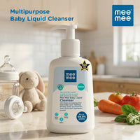 Mee Mee Baby Liquid Cleanser 500 ml, Anti-Bacterial Kills 99.9% Germs | for Bottles, Nipples, Accessories, Toys, Fruits & Vegetables | No Alcohol, Dermatologically Tested