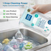 Mee Mee Liquid Cleanser 500 ml | Anti-Bacterial Formula Kills 99.9% Germs | For Bottles, Nipples, Accessories, Toys, Fruits & Vegetables | Alcohol-Free, One-Drop Cleaning, Dermatologically Tested