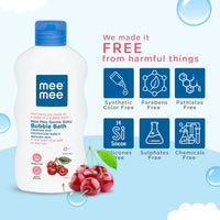 Mee Mee Body Wash 400 ml (Pack of 1) | Cherry & Fruit Extracts | Tear-Free Formula | Moisturizes and Soothes Skin | Natural Head-to-Toe Mild Bubble Bath, Dermatologically Tested