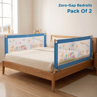 Mee Mee Bed Rail Guard 6 ft (180 × 72 cm) | Adjustable Safety Rail for Babies & Toddlers | Portable Single-Side Guard with Elephant Print (Pack)
