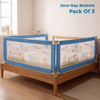 Mee Mee Bed Rail Guard 6 ft (180 × 72 cm) | Adjustable Safety Rail for Babies & Toddlers | Portable Single-Side Guard with Elephant Print (Pack)