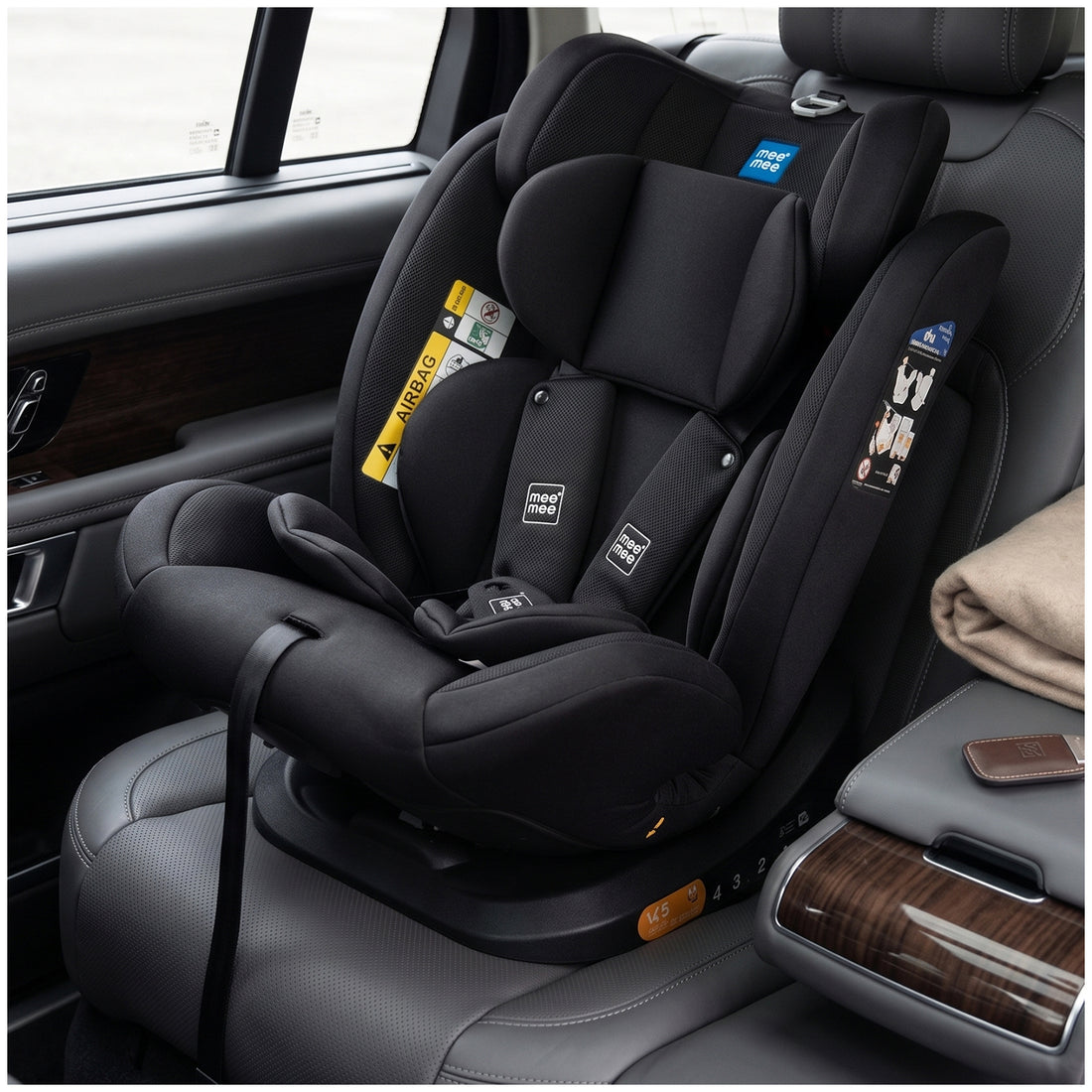 Mee Mee Cruise Care Baby Car Seat for Newborn & Toddler (0–10 Years), Up to 40kg, 360° Side Impact Protection, 5-Point Safety Harness, Adjustable Headrest