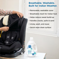 Mee Mee Cruise Care Baby Car Seat for Newborn & Toddler (0–10 Years), Up to 40kg, 360° Side Impact Protection, 5-Point Safety Harness, Adjustable Headrest