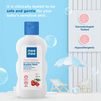 Mee Mee Foamy Baby Mild Bubble Bath 200 ml | Cherry & Fruit Extracts | Tear-Free Formula | Gentle on Skin | Moisturizes & Soothes | Head-to-Toe Baby Wash | Dermatologically Tested