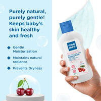 Mee Mee Foamy Baby Mild Bubble Bath 200 ml | Cherry & Fruit Extracts | Tear-Free Formula | Gentle on Skin | Moisturizes & Soothes | Head-to-Toe Baby Wash | Dermatologically Tested