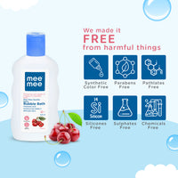 Mee Mee Baby Body Wash | Pk of 1(100ml) With Cherry & Fruit Extracts | Tear-Free Formula | Moisturizes and Soothes Skin | Natural Head to Toe Baby Mild Bubble Bath Dermatologically Tested