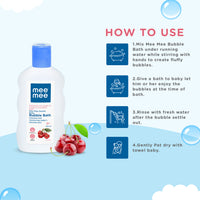 Mee Mee Baby Body Wash | Pk of 1(100ml) With Cherry & Fruit Extracts | Tear-Free Formula | Moisturizes and Soothes Skin | Natural Head to Toe Baby Mild Bubble Bath Dermatologically Tested