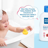 Mee Mee Baby Body Wash 200ml with Cherry & Fruit Extracts | Tear-Free, Mild & Moisturizing | Paraben-Free, Dermatologically Tested, pH Balanced | Gentle Head-to-Toe Bubble Bath for All Skin Types