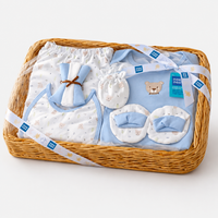 Mee Mee New Born Basket Baby Gift Set | Soft Cotton Clothing Essentials for Infants/Baby Girls, Boys | Baby Shower Clothing Hamper | 8 Pieces