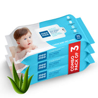 Mee Mee Soft Gentle Baby Wet Wipes (72 Wipes) Pack of 1 | Infused with Aloe Vera and Vitamin E | Paraben & Sulfate Free | Cleansing Wipes | Wipes for Babies