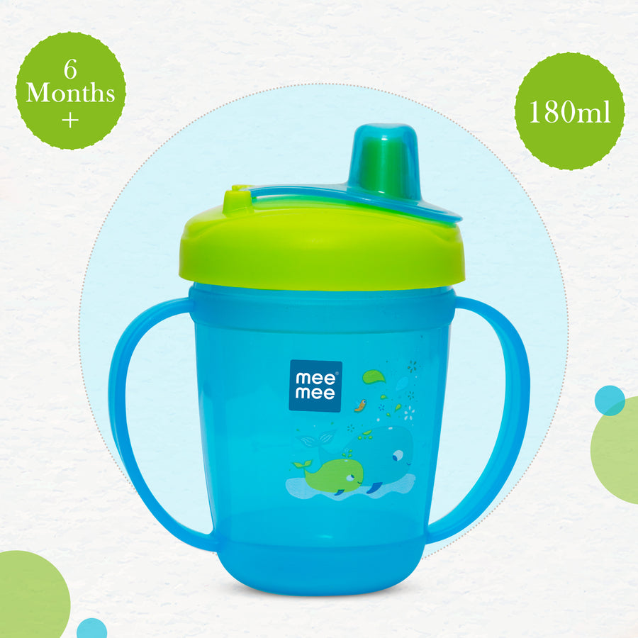 Mee Mee Baby Sipper Cup with Spout (180 ml) | Twin Handle Mug for Kids