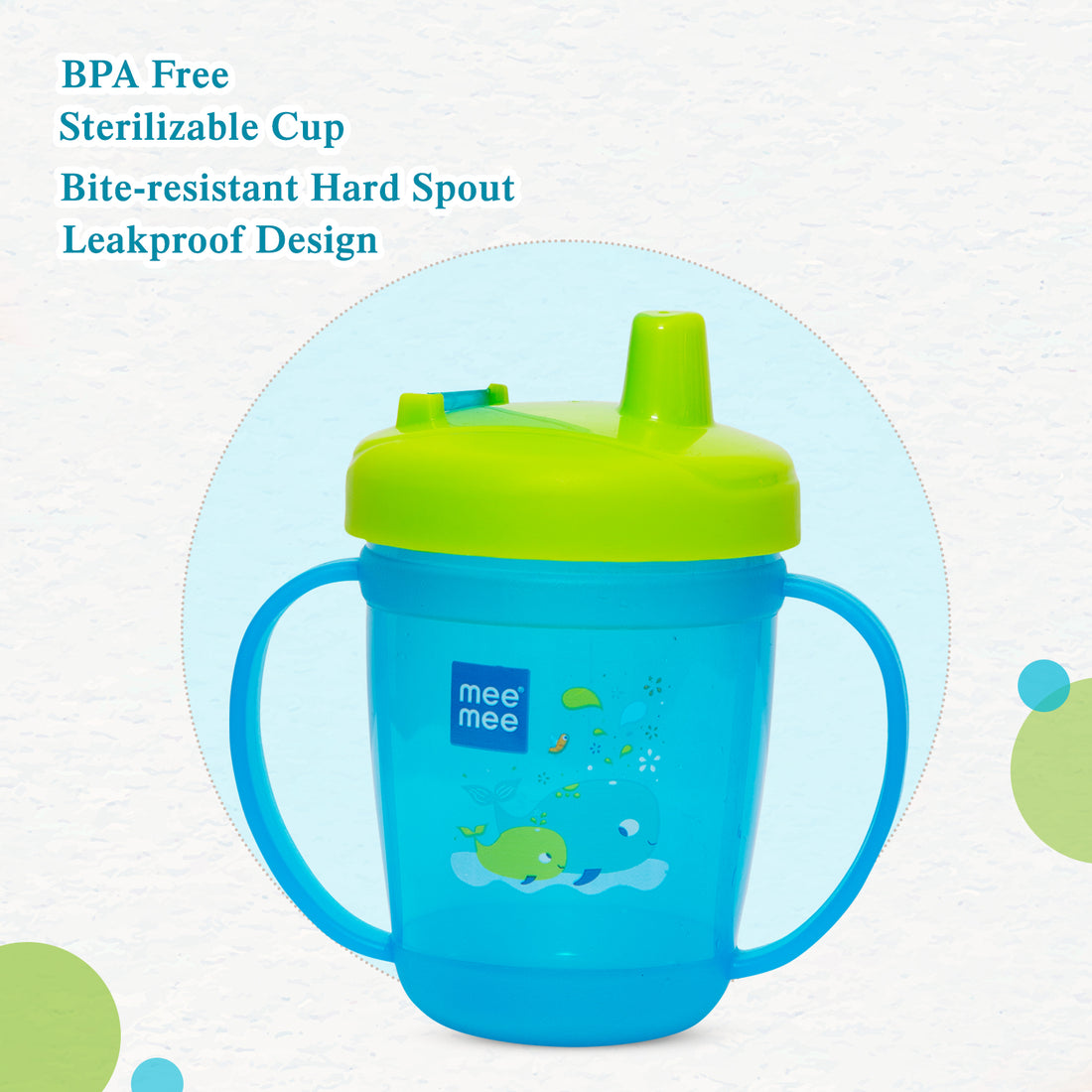 Mee Mee Baby Sipper Cup with Spout (180 ml) | Twin Handle Mug for Kids