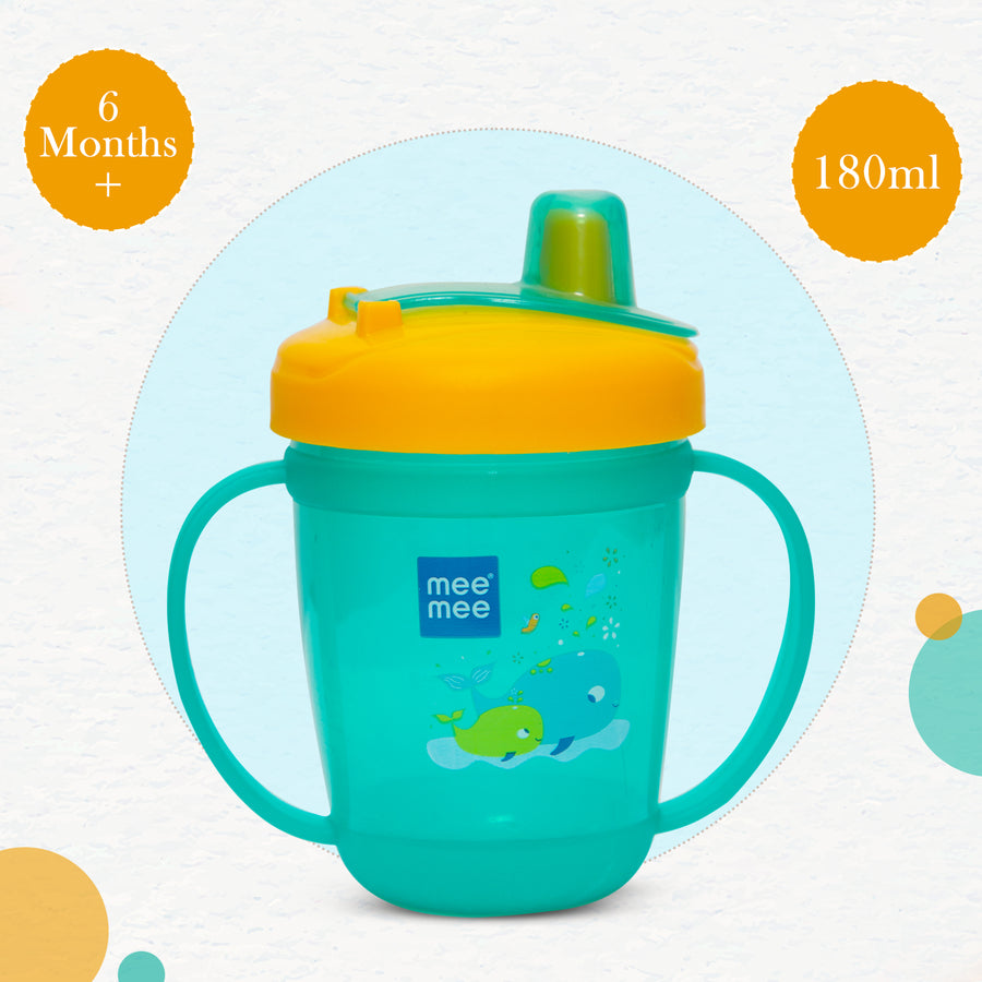 Mee Mee Baby Sipper Cup with Spout (180 ml) | Twin Handle Mug for Kids