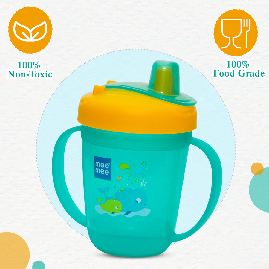 Mee Mee Baby Sipper Cup with Spout (180 ml) | Twin Handle Mug for Kids