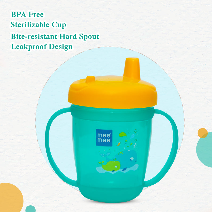 Mee Mee Baby Sipper Cup with Spout (180 ml) | Twin Handle Mug for Kids