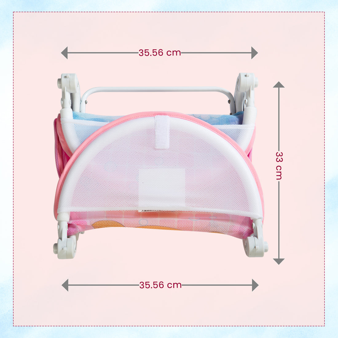 Mee Mee Baby Bath Seat for Newborns and Infants 0-12 Months | Foldable | 3 Position Adjustable Chair | New Born Baby Bath Chair | Anti Skid Base | Washable Soft Mesh Seat