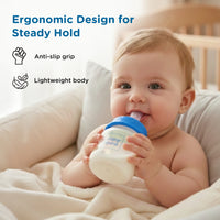 Mee Mee Baby Feeding Bottle with Anti-Colic Valve & Breast-Like Silicone Teat | BPA-Free, 100% Virgin PP | Easy Flow, Leak-Proof | Odourless, Easy to Clean | Newborn & Infants